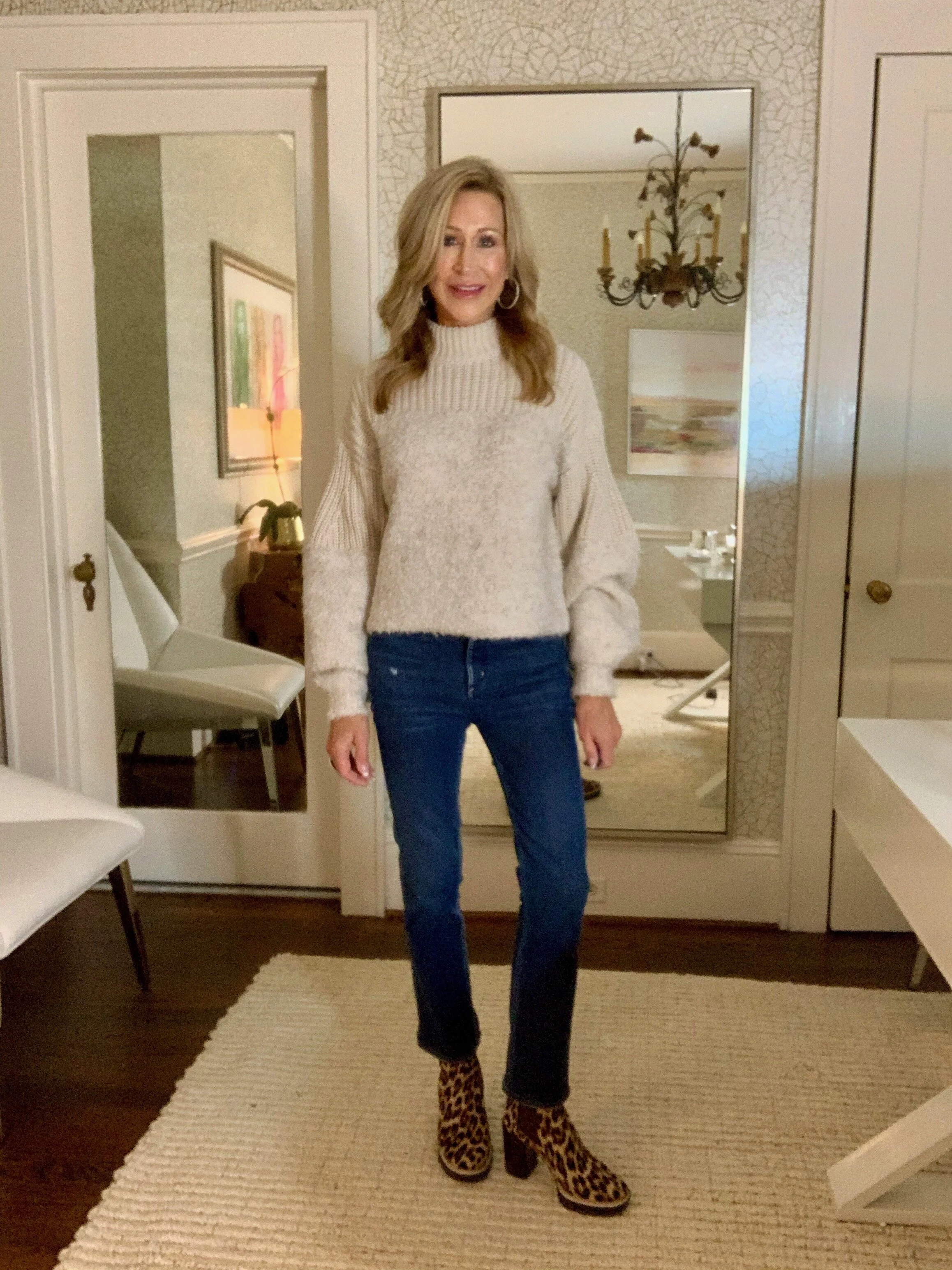 Styling a Pullover Sweater with Jeans Crazy Blonde Life